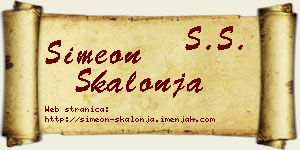 Simeon Škalonja vizit kartica